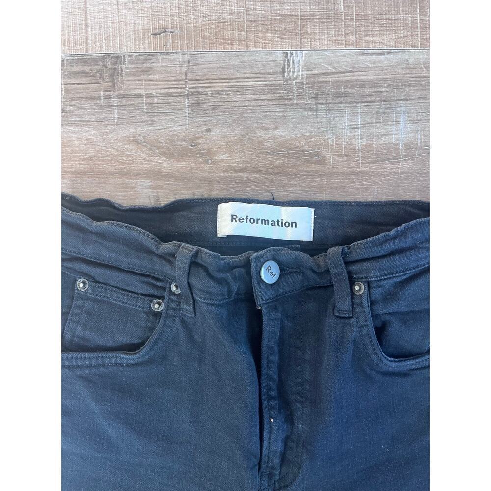 Reformation High and Skinny Black Jeans Size 27 - Picture 2 of 5